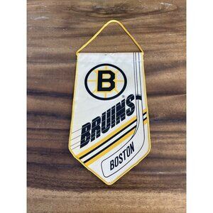 1980s Boston Bruins Officially Licensed NHL Rayon Mini Banner Pennant 10"x5"